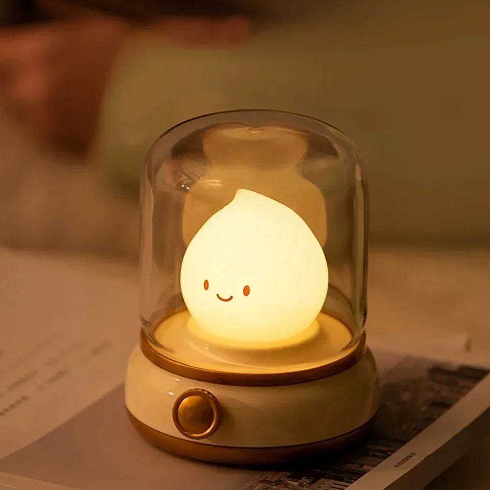LumiFlame LED Nattljus | Retro Olje-design | USB Uppladdningsbar | Varm Stämningsljus