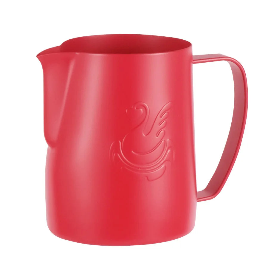 600 ml rostfri kaffekanna mjölkskummare kopp gräddmaskin espresso latte art verktyg elegant svan