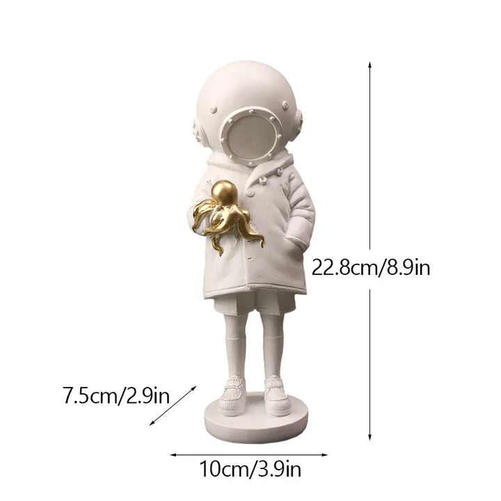 Dropshipping Banksy Skulptur Samling Blomsterkastare Staty Popkonst Modern Ballongflicka Figur Kontor Hem Dekoration