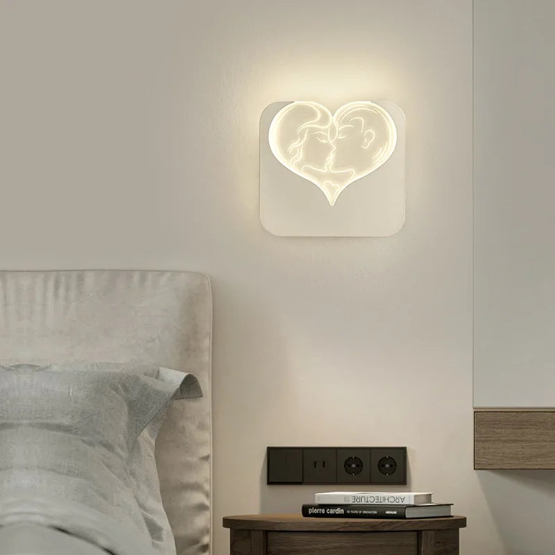 Modern minimalistisk LED-vägglampa