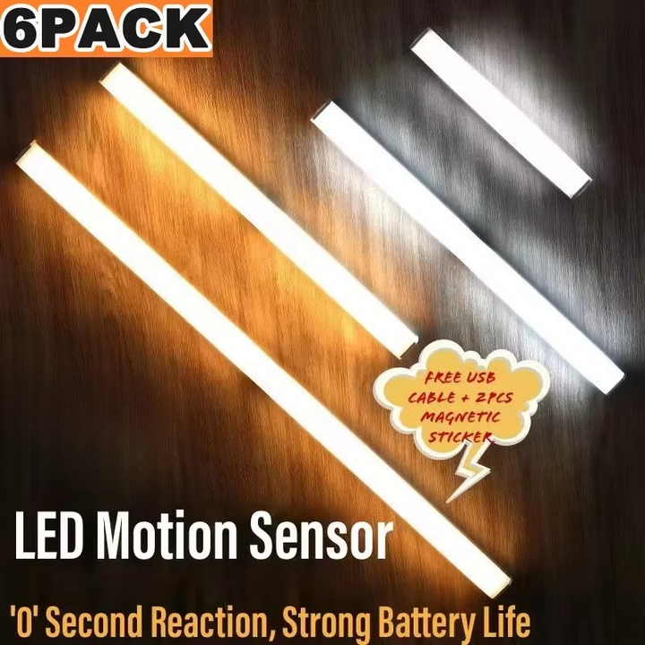 Smart Sensor LED Nattljus - Rörelsesensor, Dimmbar &amp; Uppladdningsbar