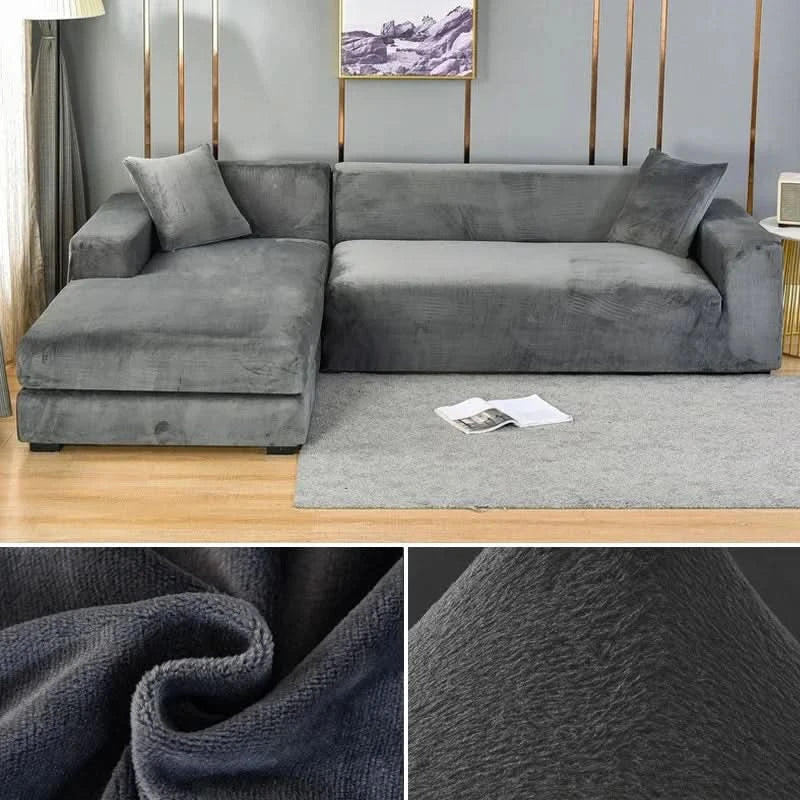 PlushFit - Högkvalitativa Sofföverdrag i Stretchsammet