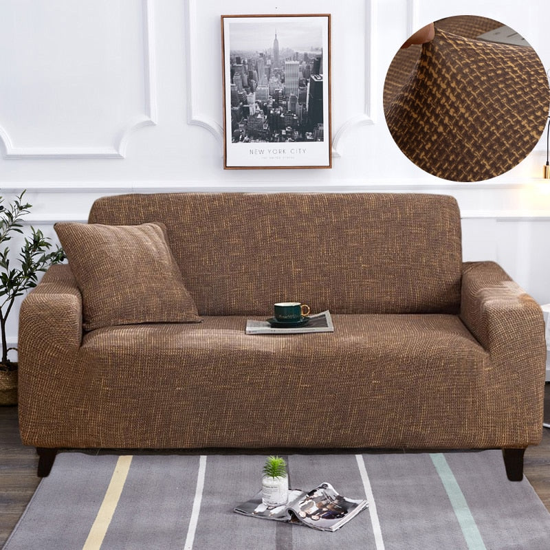 Modern halkfri färgglad elastisk sofföverdrag