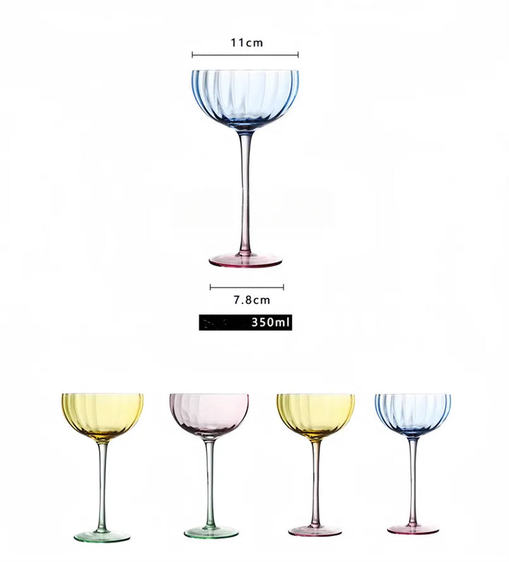 färgade Pumpa Glas