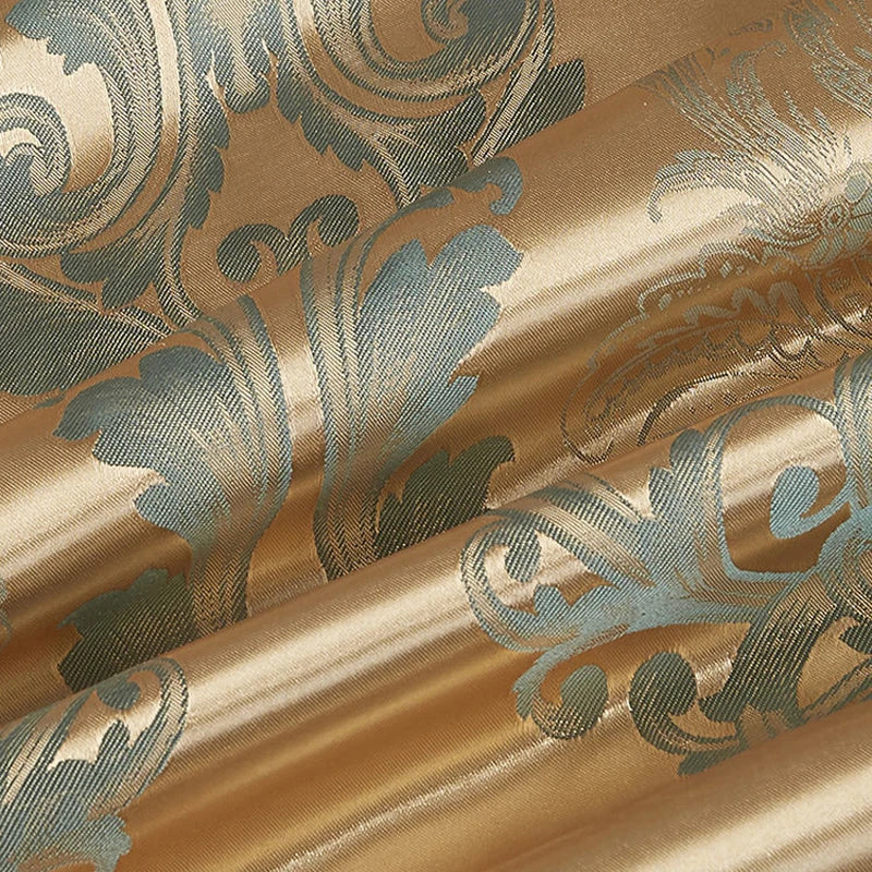 Satin Rayon Jacquard Duvet Cover Set 264x229cm – Lyxigt Sommarbäddset för Bekväm Sömn &amp; Heminredning