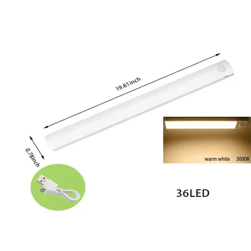 Smart Sensor LED Nattljus - Rörelsesensor, Dimmbar &amp; Uppladdningsbar
