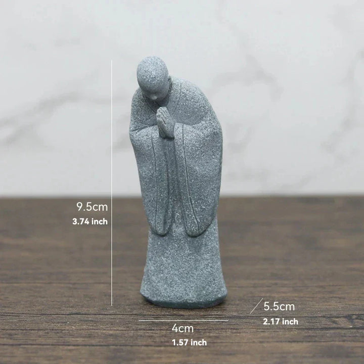 Buddha Stenstaty Liten Buddhastaty Tibbetska Buddhism Figurer Zen Trädgårds Ornament Meditation Hem Akvarium Dekoration