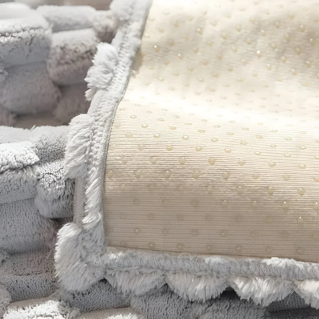 Lyxigt sammetsoffadäck med texturerat mönster