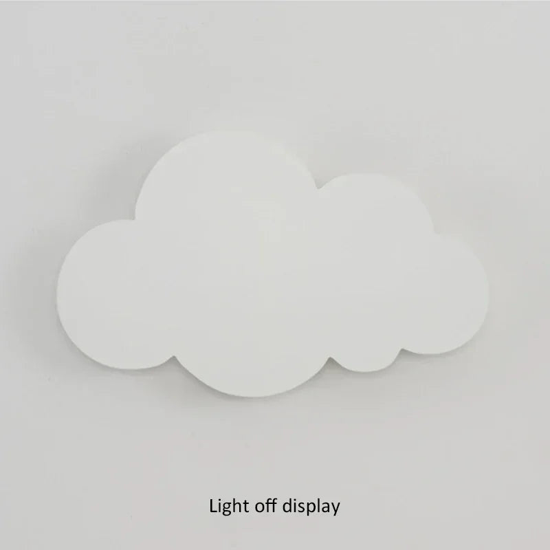 LED Moln Vägglampa | 3-färgs Dimmbar som Nattlampa | Vit