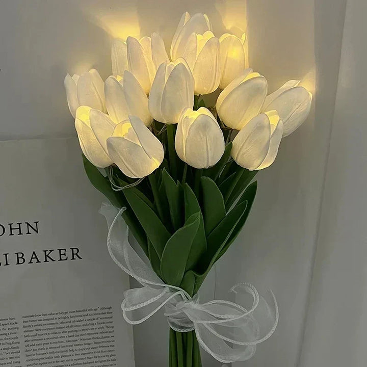 TulipGlow - Bärbar LED Tulpan Nattlampa