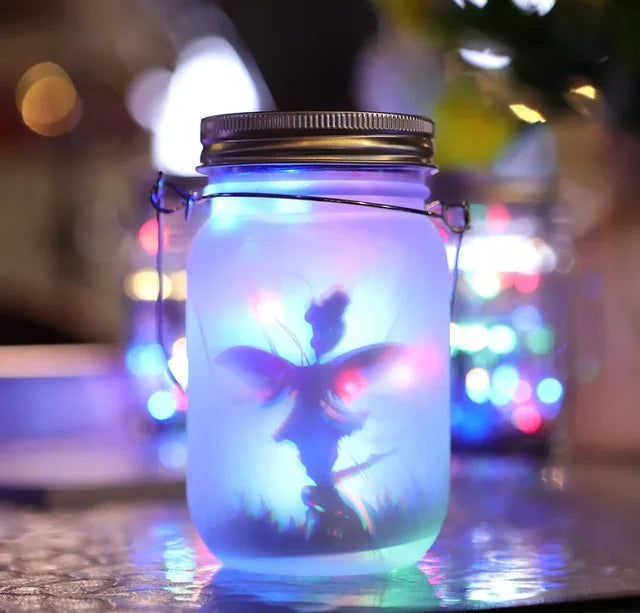Glas Fejlampa - Solcells Mason Jar Lantern, IP65 Vattentålig Utomhus Hängande Lampa
