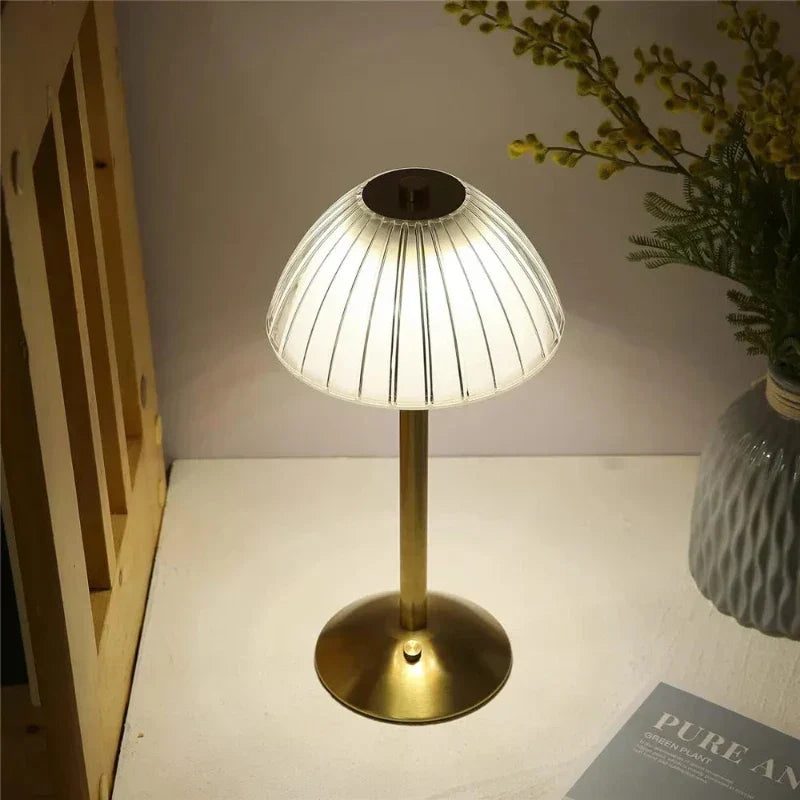 Trådlamp LED-bordslampa med tre färglägen och dimmerfunktion
