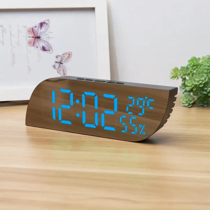 LED Digital Väckarklocka med Dubbel Display &amp; Obegränsad Snooze