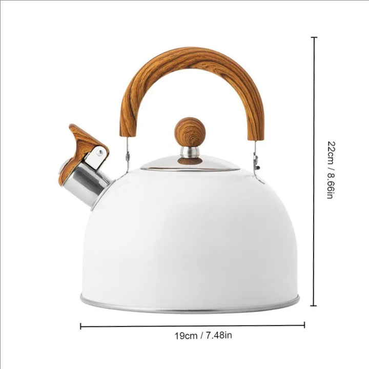 1 styck 2.5/3 l liter vattenkokare gjord av rostfritt stål, tjockväggig vattenkokare, gas induktionsspis, universell vattenkokare, vattenkokare