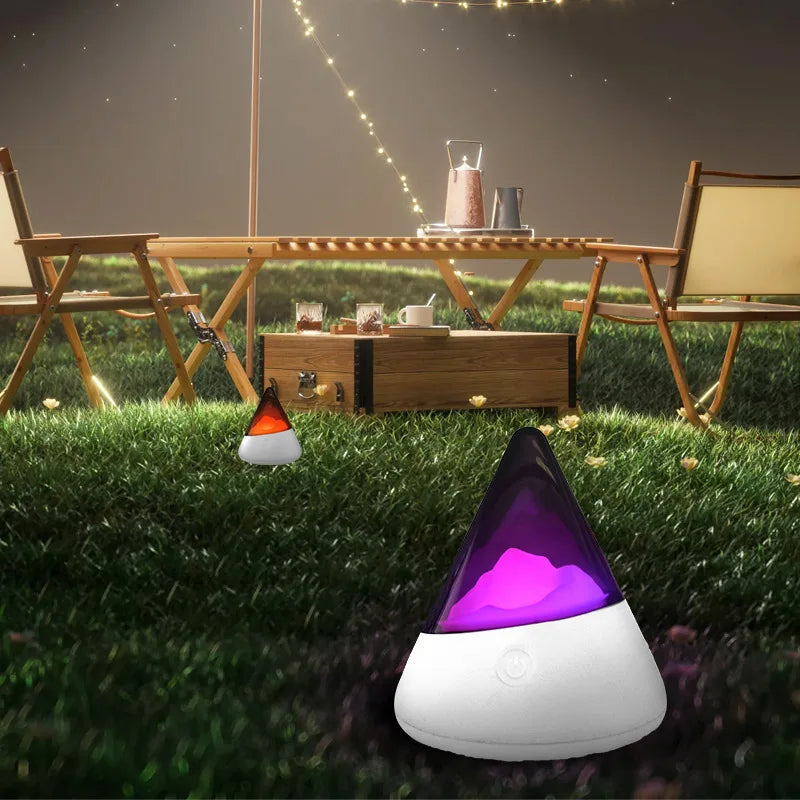 Trådlös LED Isberg Nattlampa – Modern Design för Avkopplande Belysning