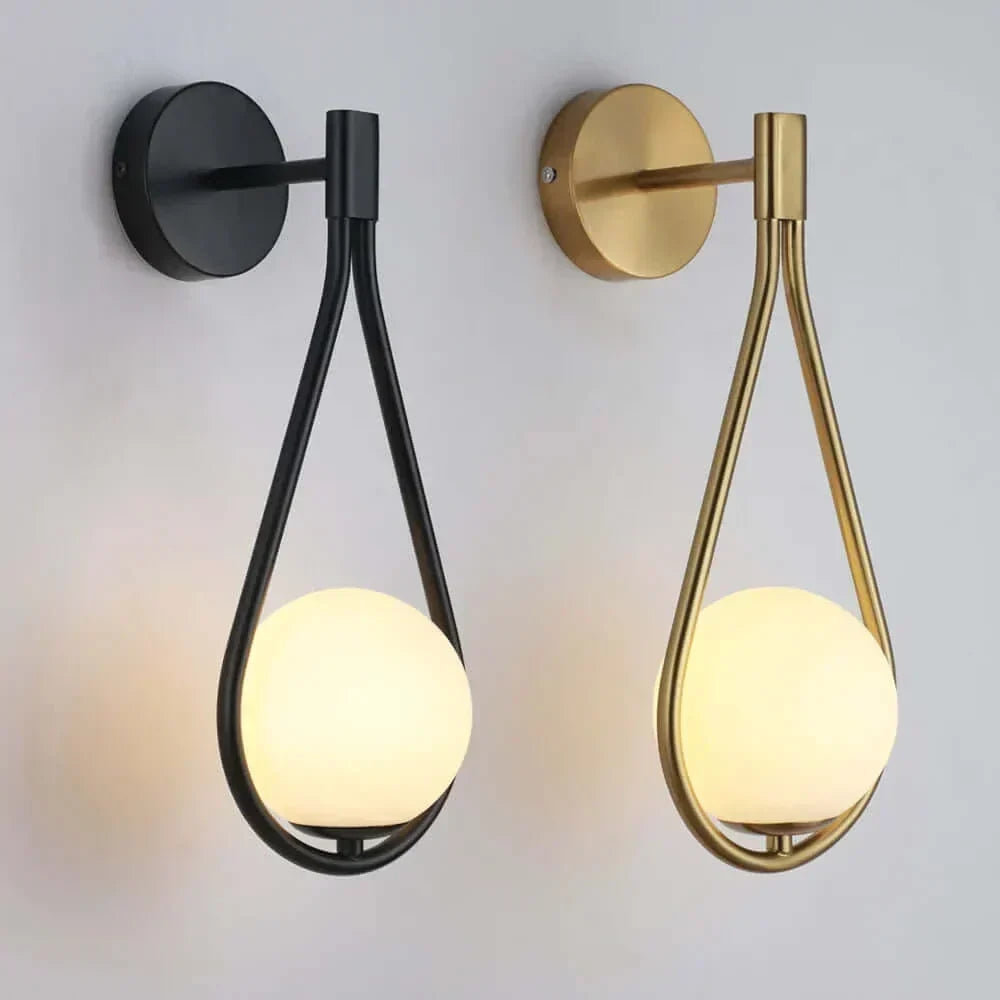 Drop Luxury Glass Ball Wall Light