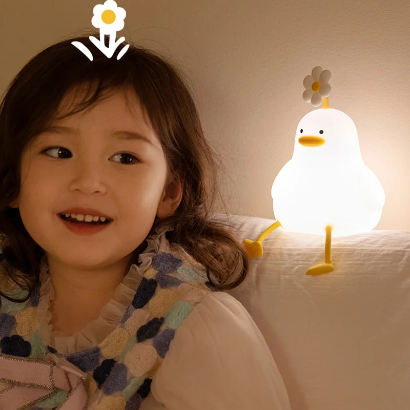 Söt Anka Lampa Nattlampa