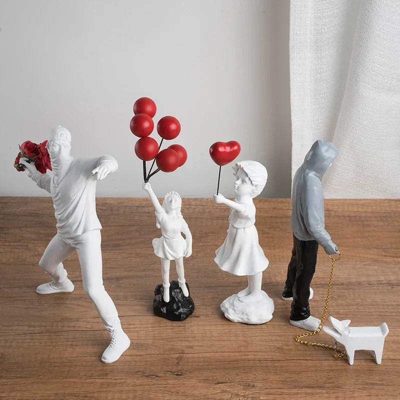 Banksy-inspirerad skulpturkollektion