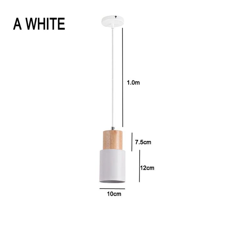 Nordiska LED-hänglampor i metall och trä - Moderna hängande lampor för matsal och kök