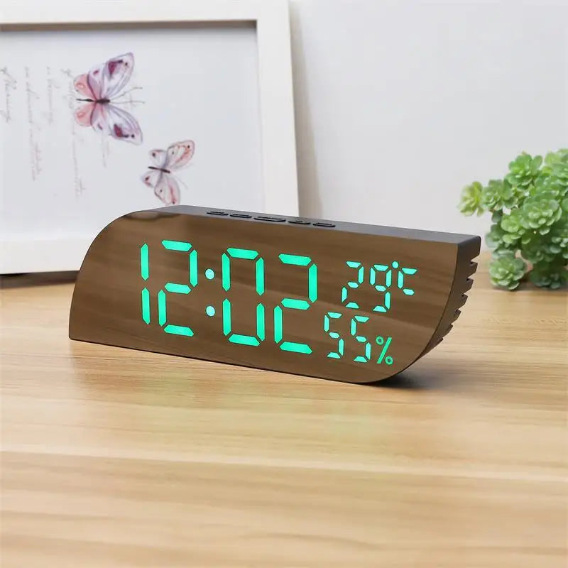 LED Digital Väckarklocka med Dubbel Display &amp; Obegränsad Snooze