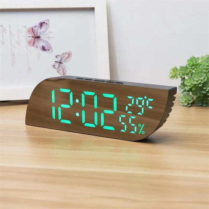 LED Digital Väckarklocka med Dubbel Display &amp; Obegränsad Snooze