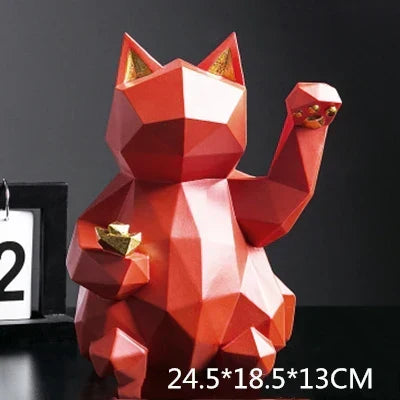 Nordisk Stil Geometrisk Lyckokatt