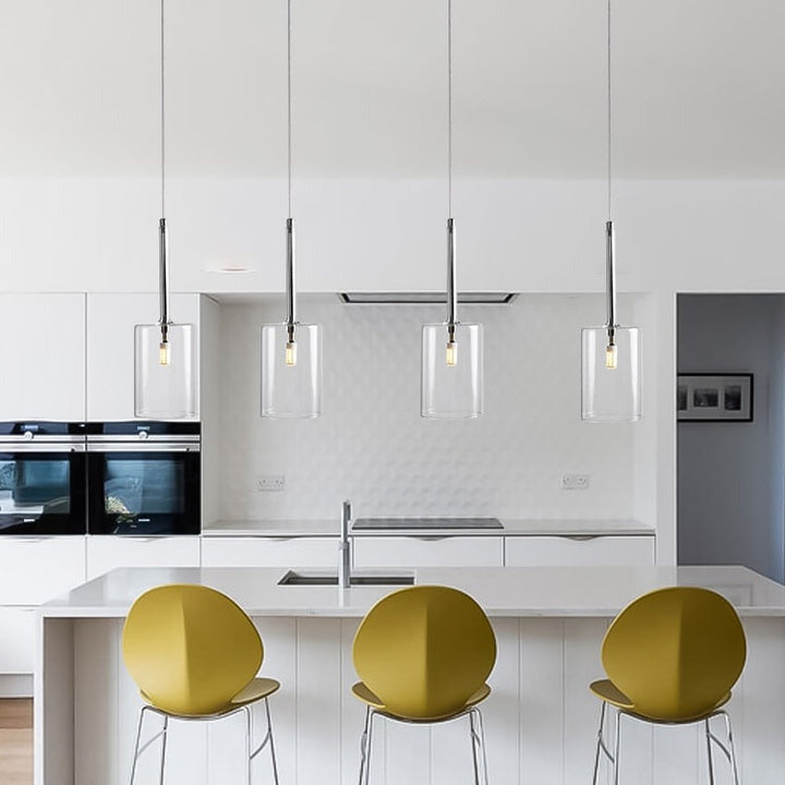 Pendellampa för matbordet i glas
