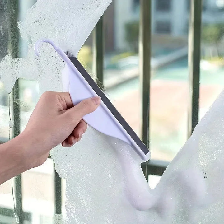 Glarex Mini Skrapa | Kompakt &amp; Flexibel | Silikonläpp | Perfekt för Glas &amp; Speglar