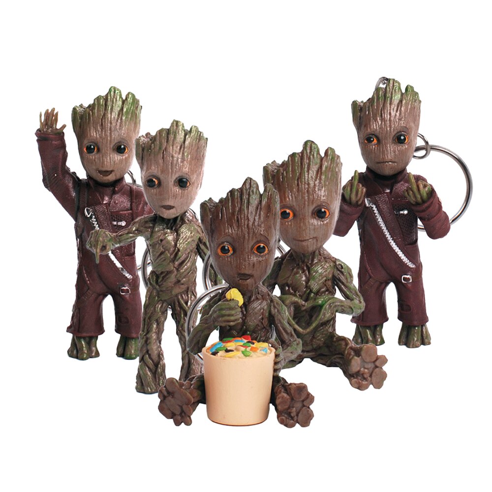 Tecknad Stor Miniatyrfigur: Lekfull Kontorsdekoration