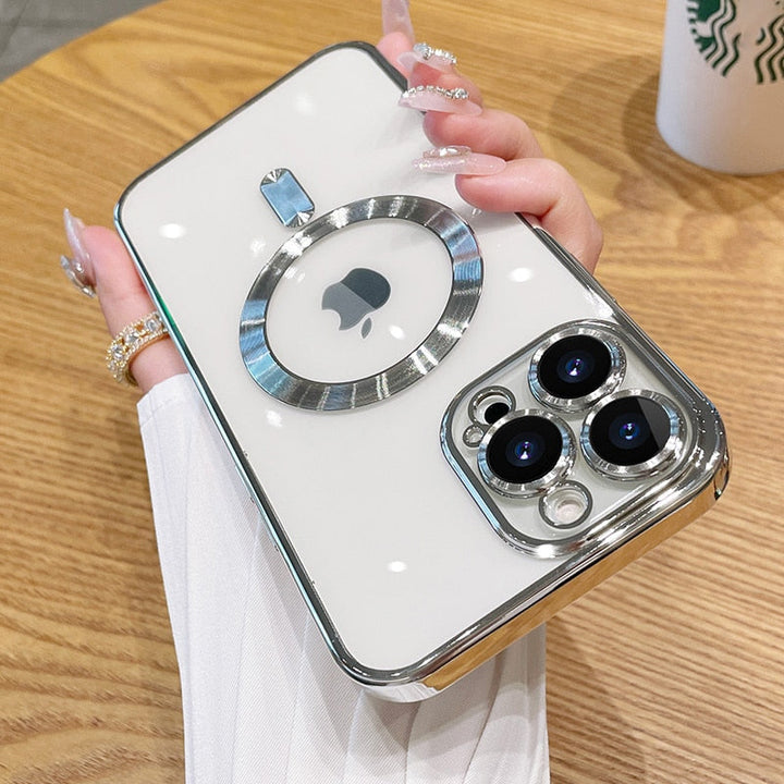 Sky Clear Transparent Silicone iPhone-fodral