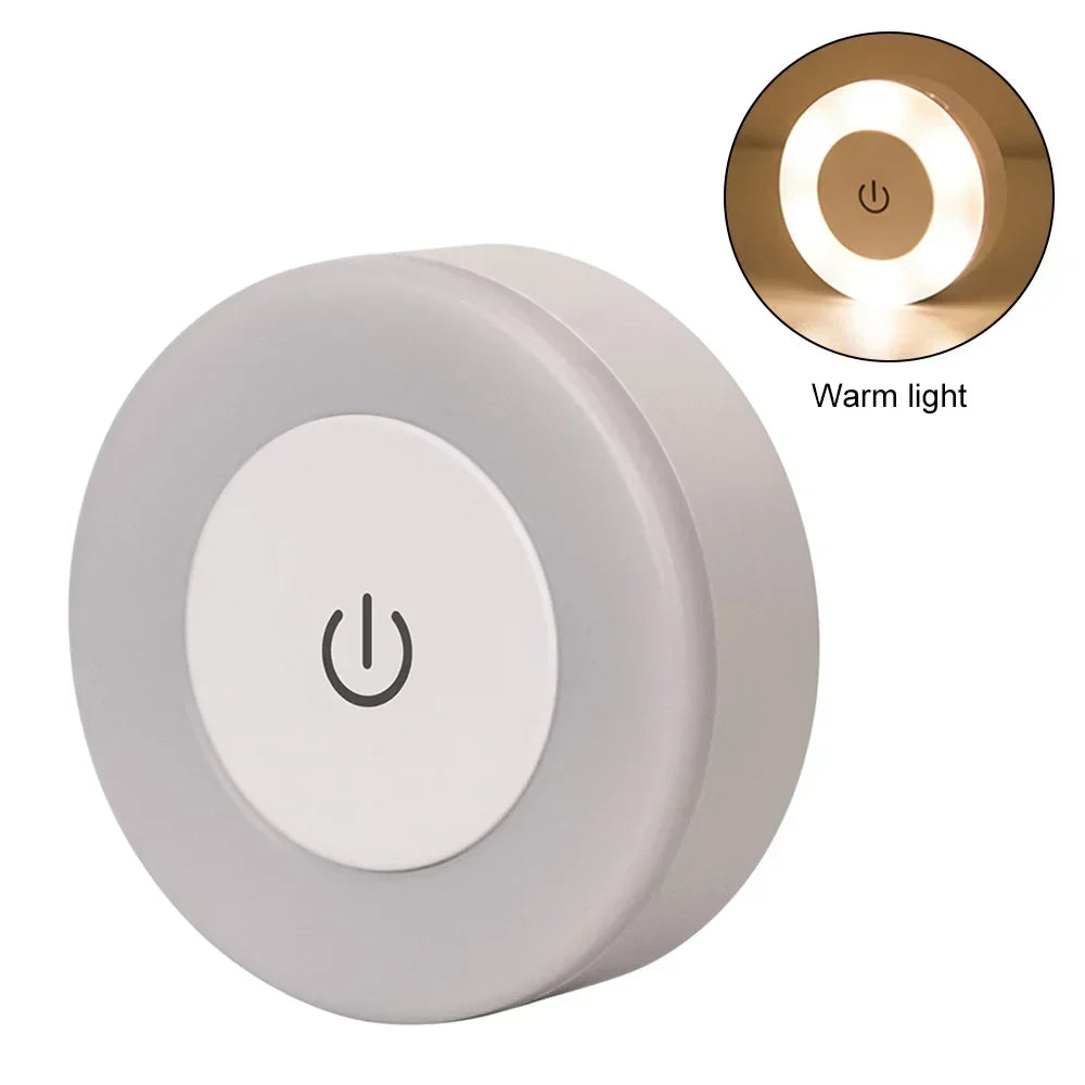 LUMORA Touch LED Nattlampa | USB Uppladdningsbar | Magnetisk &amp; Steglös Dämpning | Varm &amp; Kall Ljus