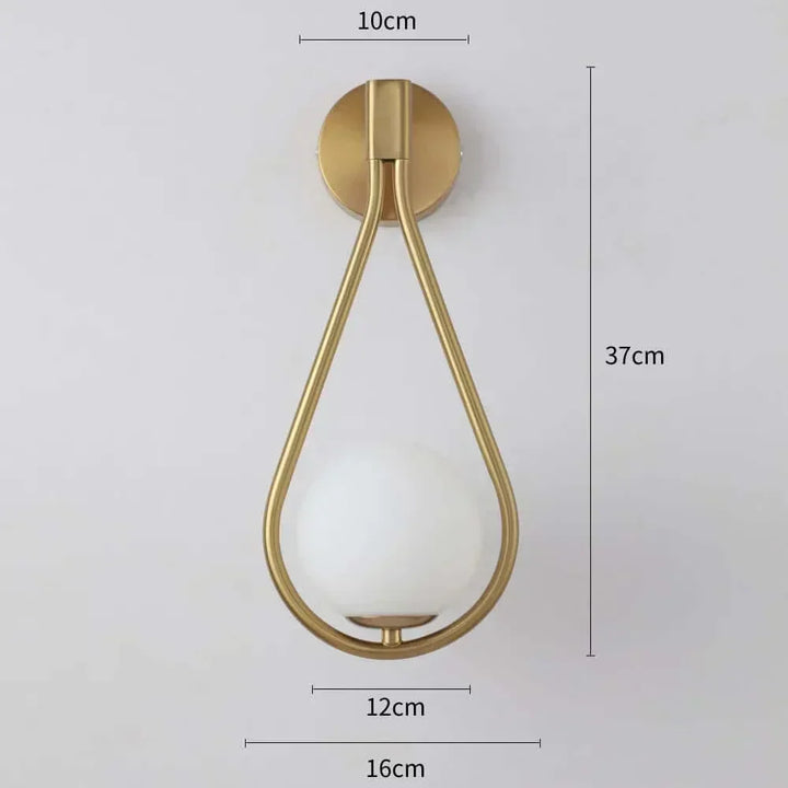 Drop Luxury Glass Balls Vägglampa