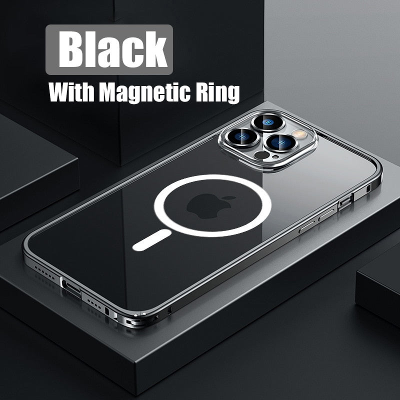 Metall Bumper Aluminium Magnetisk Telefonfodral