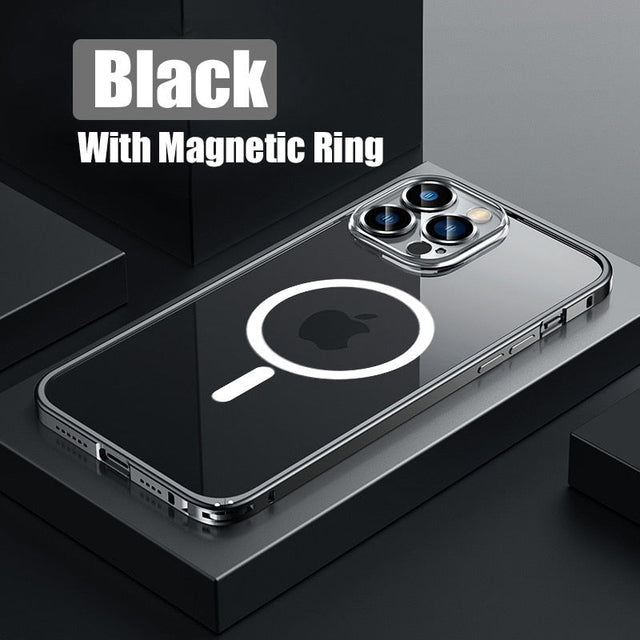 Metall Bumper Aluminium Magnetisk Telefonfodral