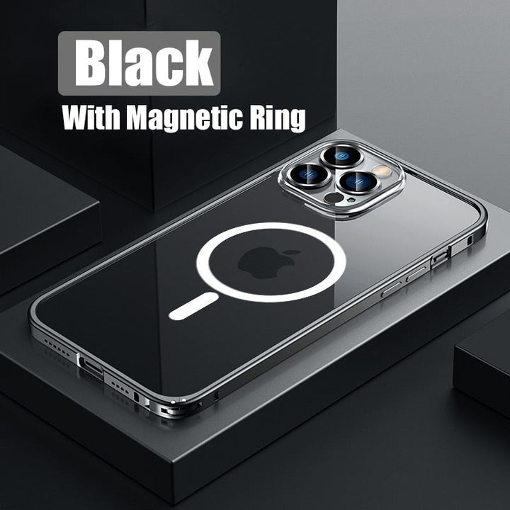 Metall Bumper Aluminium Magnetisk Telefonfodral