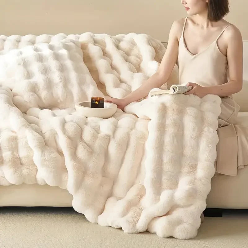 PlushCozy | Falsk päls vinterfilt