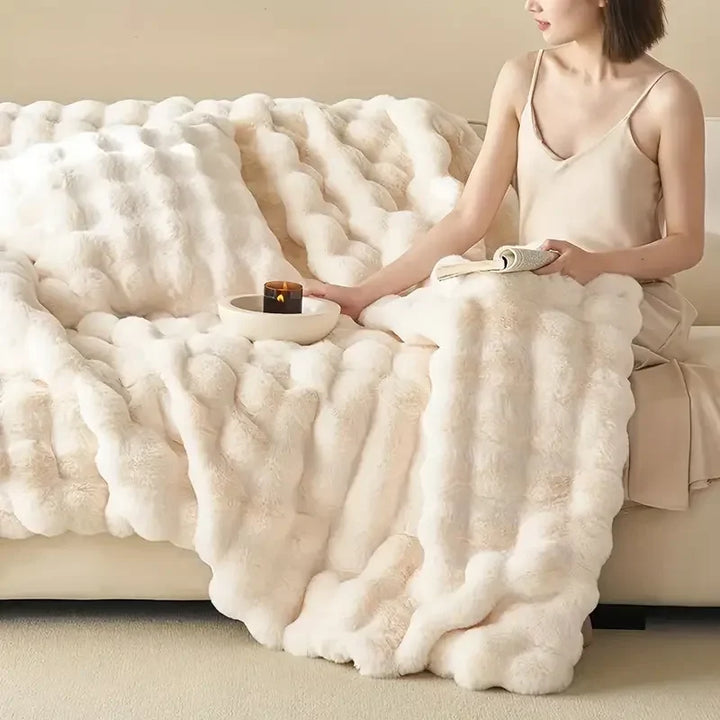 PlushCozy | Falsk päls vinterfilt