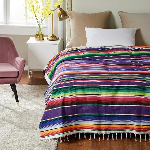 färgglad mexikansk Serape-filt