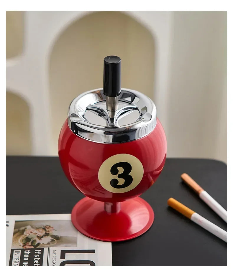 Metall Billiard Askfat