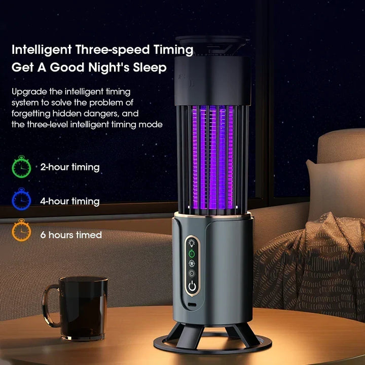 Zentora Mygglampa | USB-driven &amp; Tyst | Kemikaliefri med Nattljusfunktion