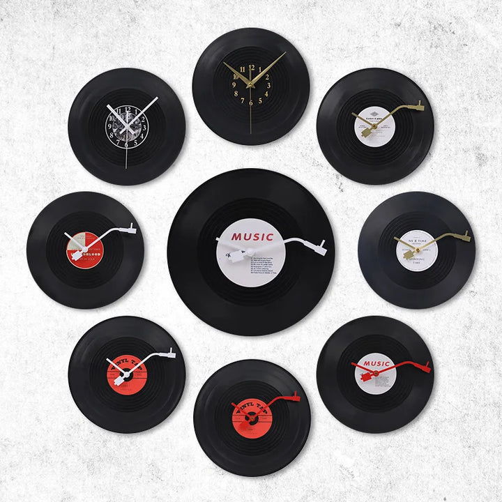 Musikalisk Vinylskivklocka