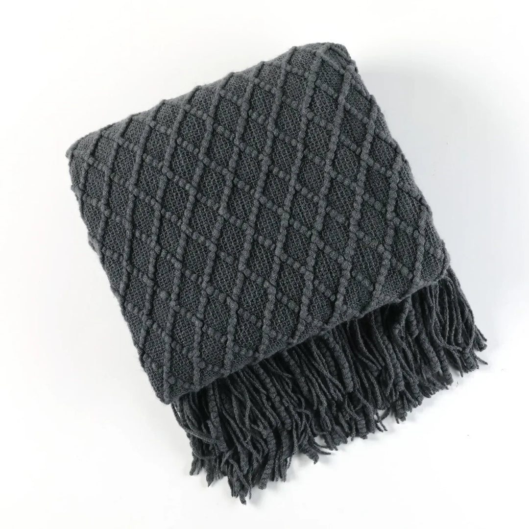 Nordisk stil Dick stickad filt