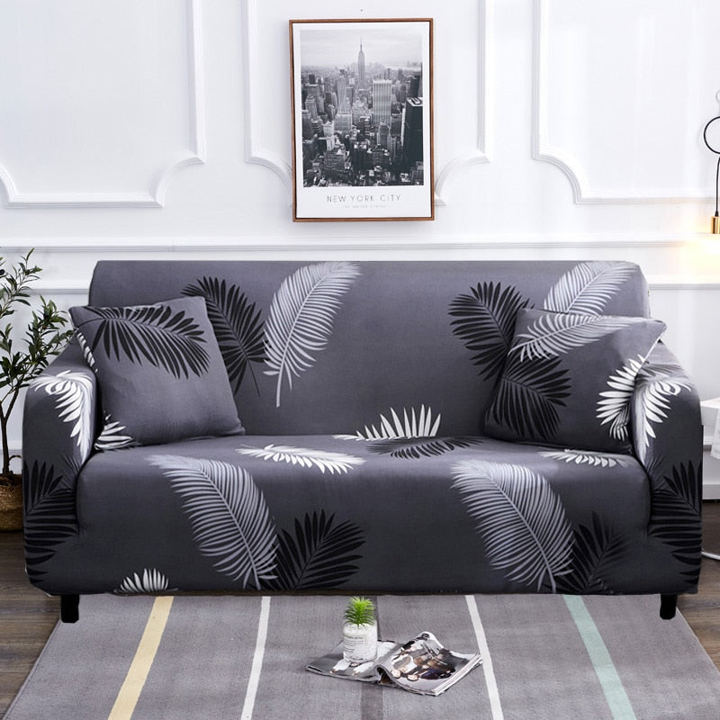 Modern halkfri färgglad elastisk sofföverdrag
