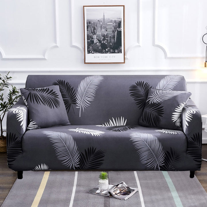 Modern halkfri färgglad elastisk sofföverdrag