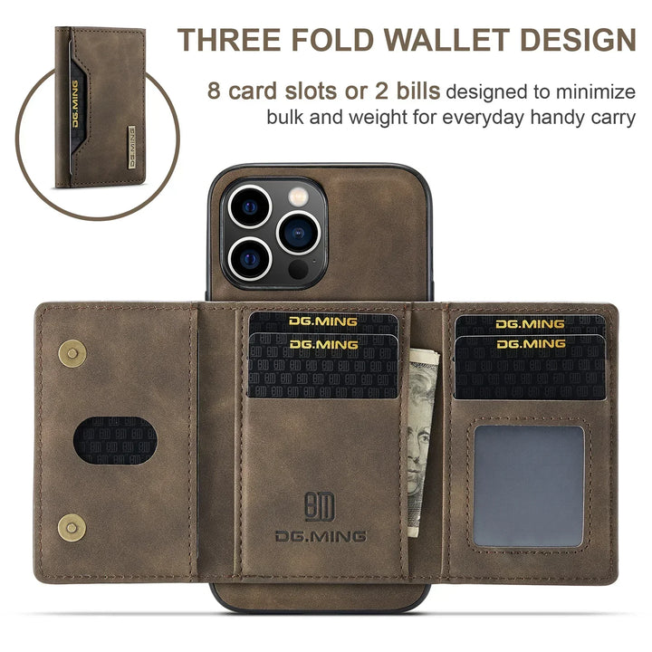 2-i-1 iPhone-fodral med avtagbar plånbok