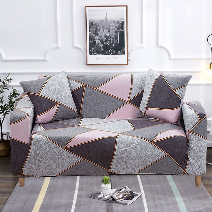 Modern halkfri färgglad elastisk sofföverdrag