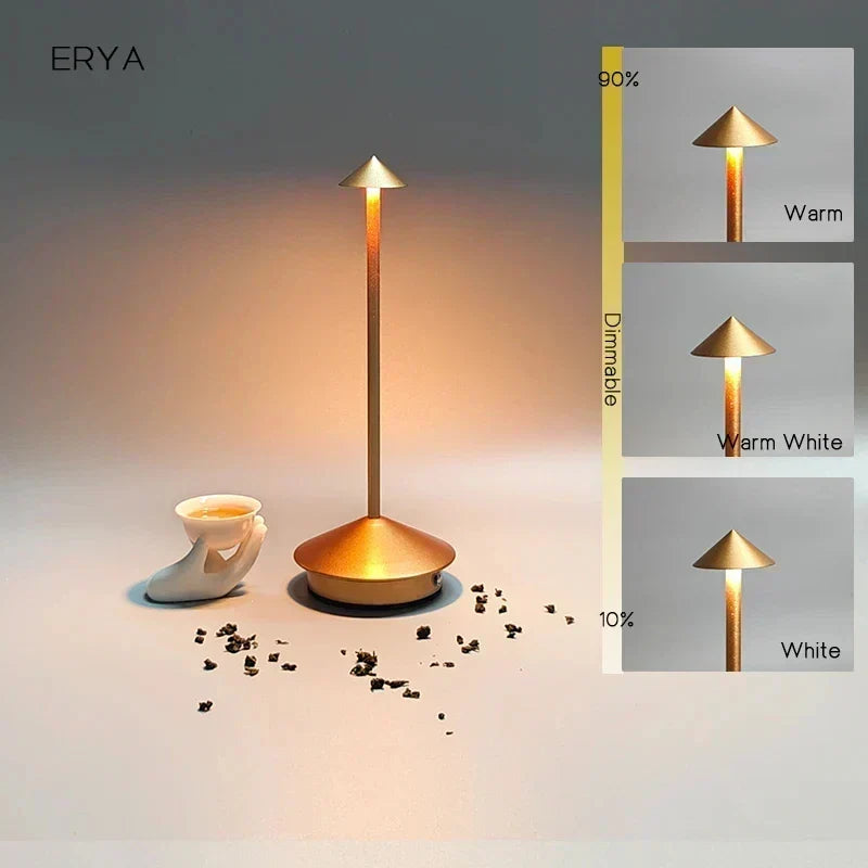 Uppladdningsbar Bordslampa Kreativ Matplats Touch Led Pina Pro Bordslampa Hotell Bar Kaffe Skrivbordslampa Dekorativ Skrivbordslampa