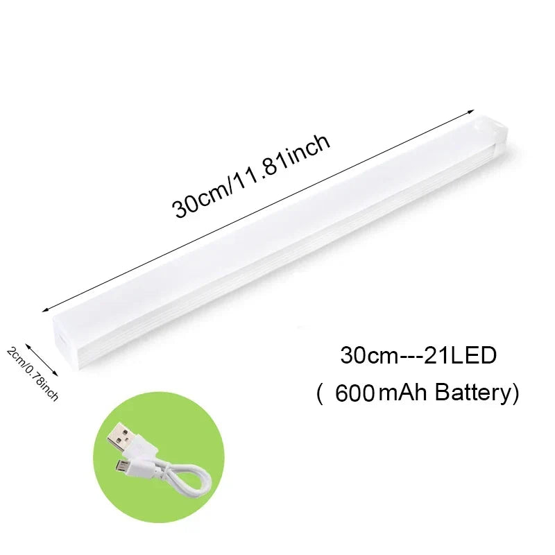 Trådlös LED Rörelsesensor Nattlampa för Kök, Sovrum, Garderob, Trappa och Skåpbelysning