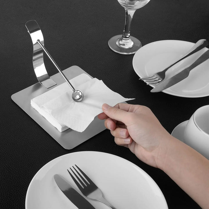 Ställ för servetter i rostfritt stål