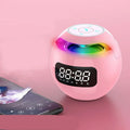 Digital LED Väckarklocka med Bluetooth-högtalare och färgglad Nattlampa – Rörelsesensor, Uppladdningsbar, 5W Ljud